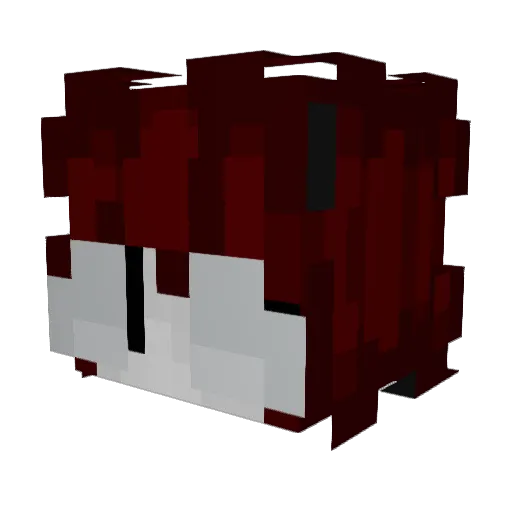 qnbz Minecraft avatar head, 3D render