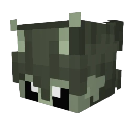 qnch0r Minecraft avatar head, 3D render