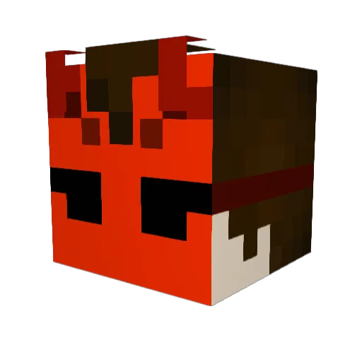 qnt9 Minecraft avatar head, 3D render