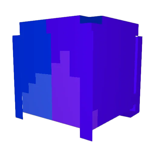 qntm8 Minecraft avatar head, 3D render
