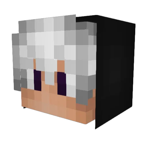 qoa Minecraft avatar head, 3D render