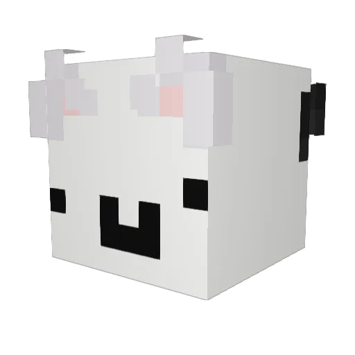 qold Minecraft avatar head, 3D render