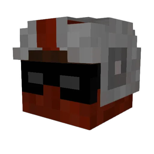 qonrod Minecraft avatar head, 3D render