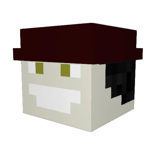 qopernik Minecraft avatar head, 3D render