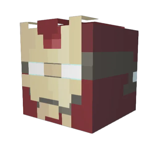 qoqoa Minecraft avatar head, 3D render