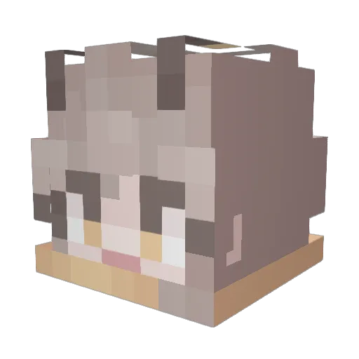 qorgh1818 Minecraft avatar head, 3D render