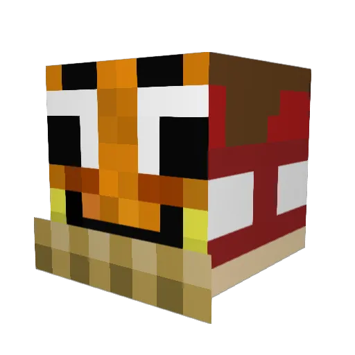 qott_t Minecraft avatar head, 3D render