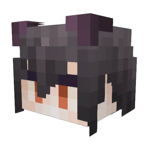 qovol Minecraft avatar head, 3D render
