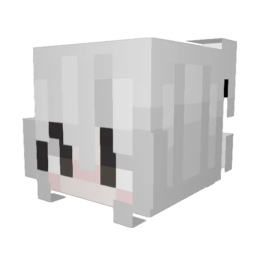 qpir6ba Minecraft avatar head, 3D render