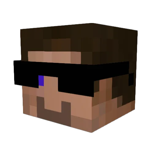 qplik092 Minecraft avatar head, 3D render