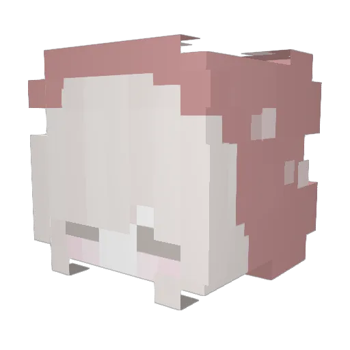 qpqcrisy Minecraft avatar head, 3D render