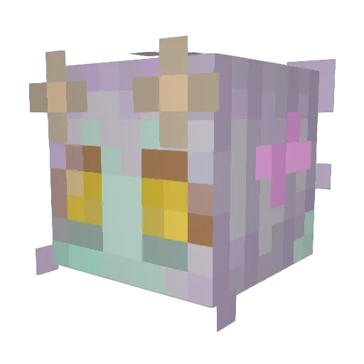qqANI Minecraft avatar head, 3D render