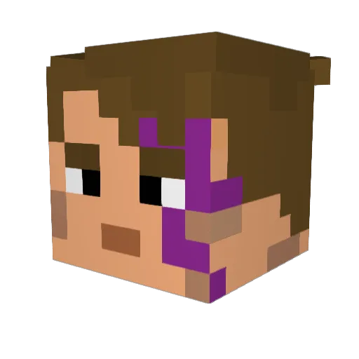 qqMichael Minecraft avatar head, 3D render