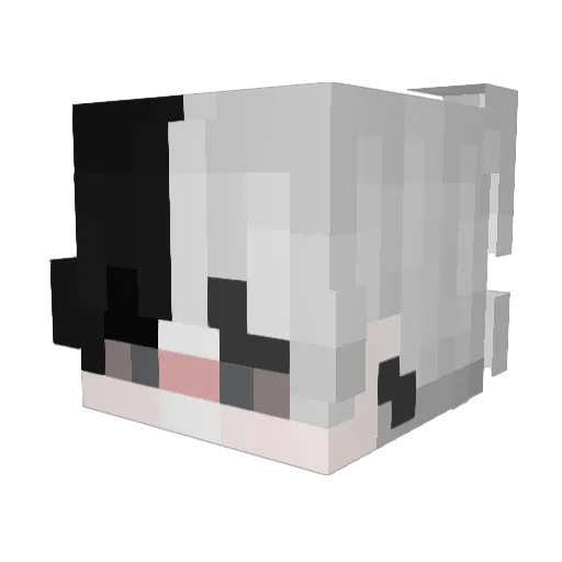 qq_ezz Minecraft avatar head, 3D render