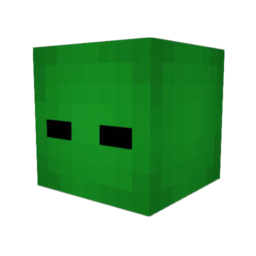 qqallzombie Minecraft avatar head, 3D render