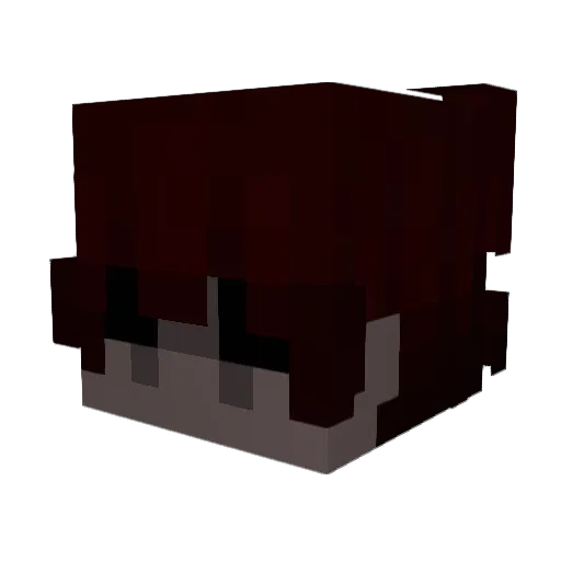 qqca Minecraft avatar head, 3D render