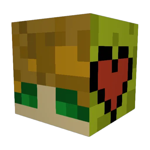 qqenny Minecraft avatar head, 3D render