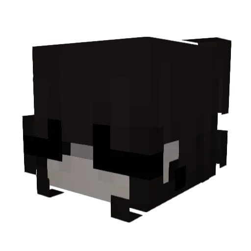 qqjn Minecraft avatar head, 3D render