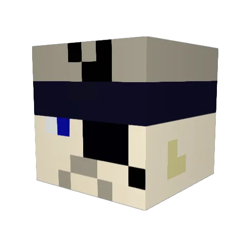 qqkatto Minecraft avatar head, 3D render