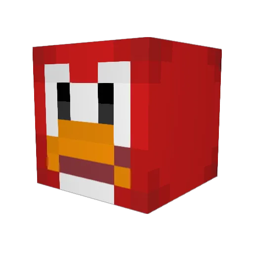 qqod18 Minecraft avatar head, 3D render