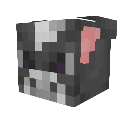 qquality Minecraft avatar head, 3D render
