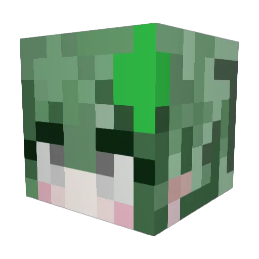 qqupu23 Minecraft avatar head, 3D render