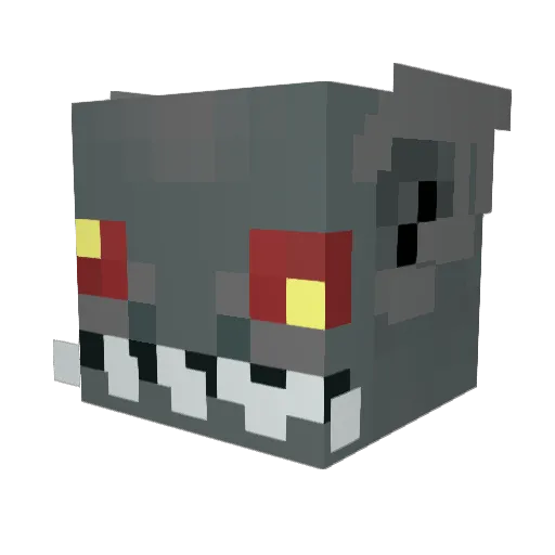 qraffic Minecraft avatar head, 3D render
