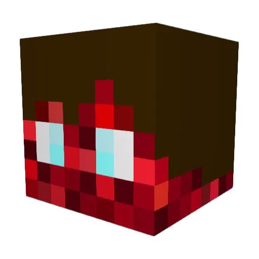 qrar Minecraft avatar head, 3D render