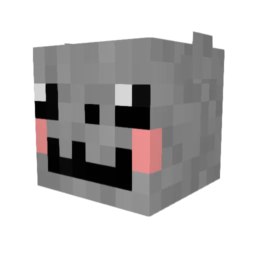 qreol Minecraft avatar head, 3D render