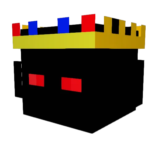 qrialn Minecraft avatar head, 3D render