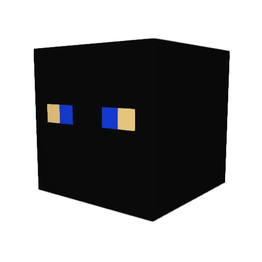 qricsi Minecraft avatar head, 3D render