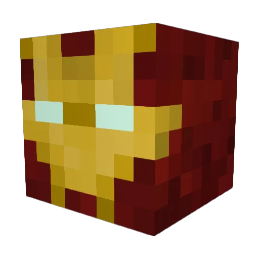 qrowa Minecraft avatar head, 3D render