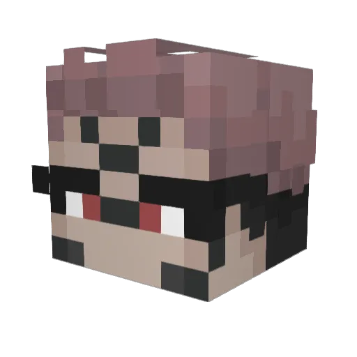 qrul Minecraft avatar head, 3D render
