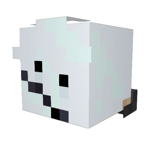 qrwk_ Minecraft avatar head, 3D render