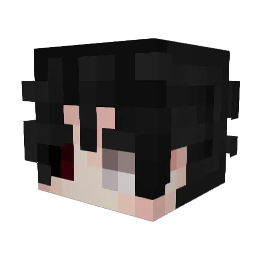 qsdgh Minecraft avatar head, 3D render