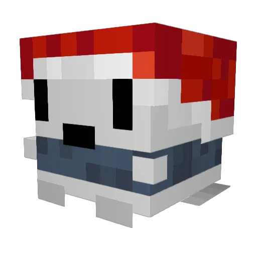 qsengg Minecraft avatar head, 3D render