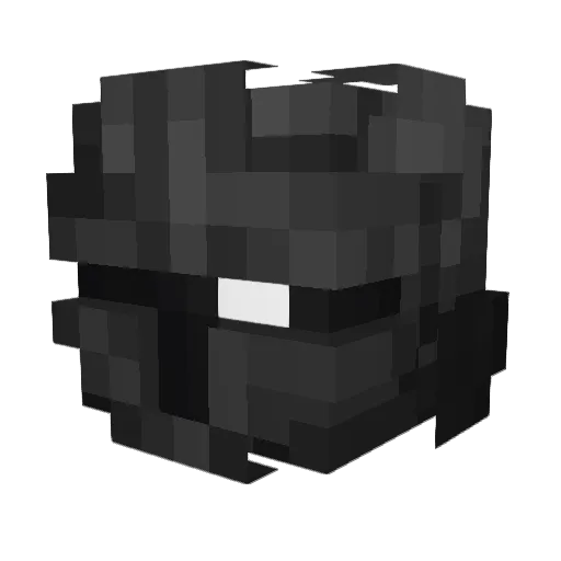 qsheno Minecraft avatar head, 3D render