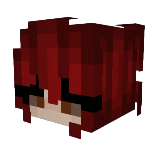 qstar777 Minecraft avatar head, 3D render