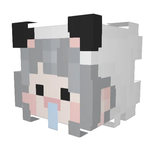 qszoex Minecraft avatar head, 3D render