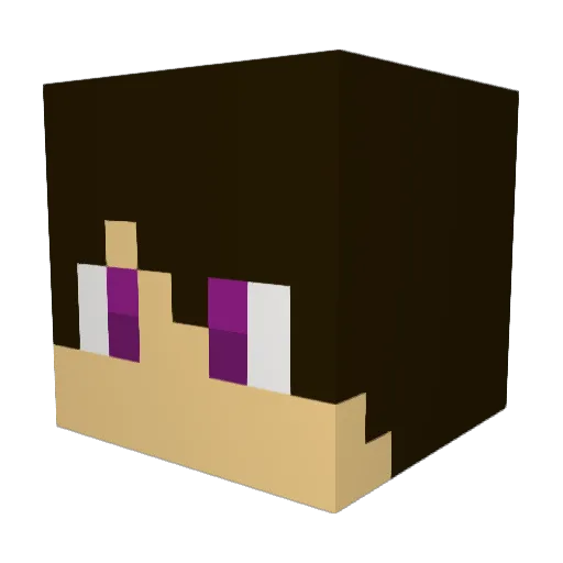 qt2171 Minecraft avatar head, 3D render