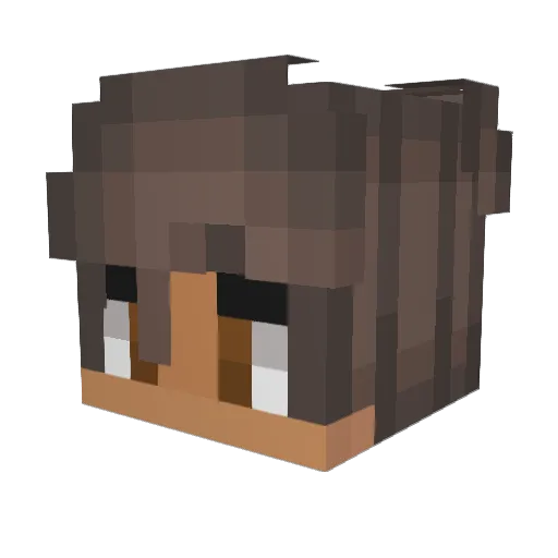 qtCombo Minecraft avatar head, 3D render