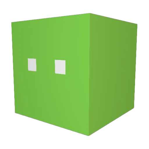 qtTk421 Minecraft avatar head, 3D render