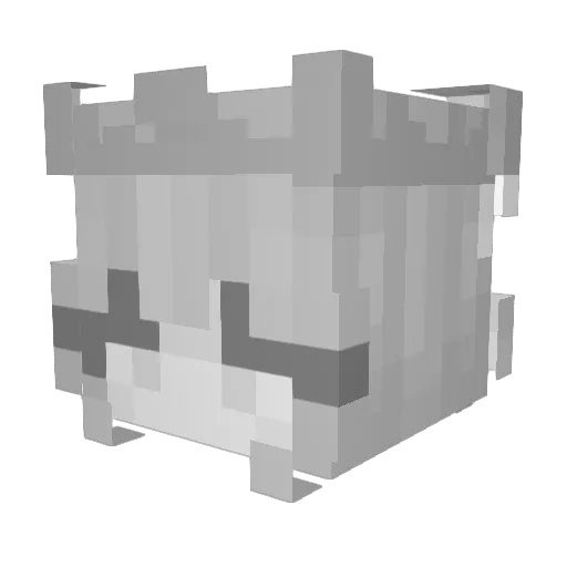 qtWar Minecraft avatar head, 3D render