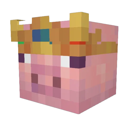 qtalex_ Minecraft avatar head, 3D render