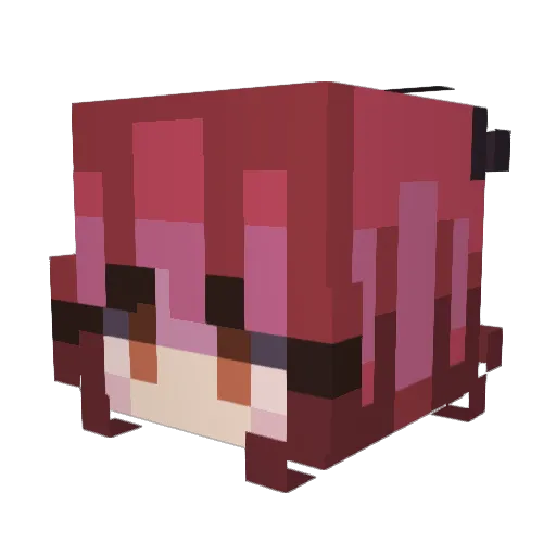 qtally Minecraft avatar head, 3D render