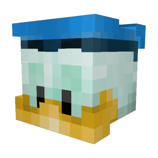 qtar_ Minecraft avatar head, 3D render