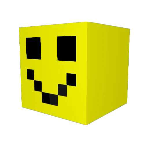 qtbog Minecraft avatar head, 3D render