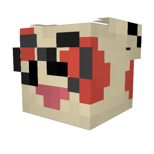 qtcamille Minecraft avatar head, 3D render