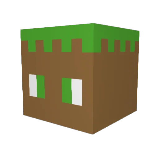 qthepro Minecraft avatar head, 3D render