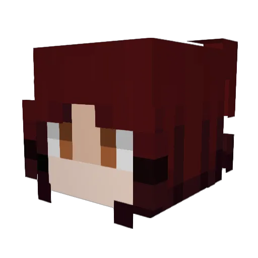 qthestupidity Minecraft avatar head, 3D render